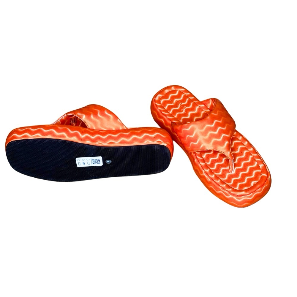 ASOS | Vibrant Flatform Orange Flip Flops - Picture 4 of 6